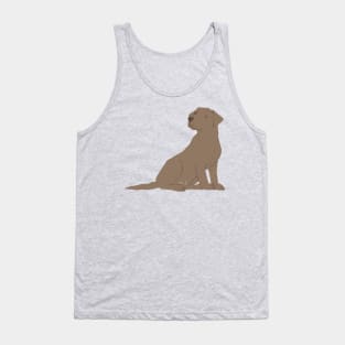 Brown Labrador Retriever Dog Tank Top